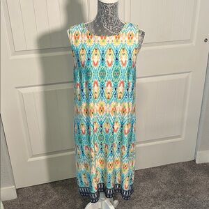 Emma & Michele Vibrant Multicolor Midi Dress L